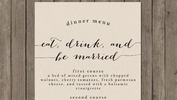 Free 19 Dinner Party Menus In Ai Ms Word Pages Psd Publisher