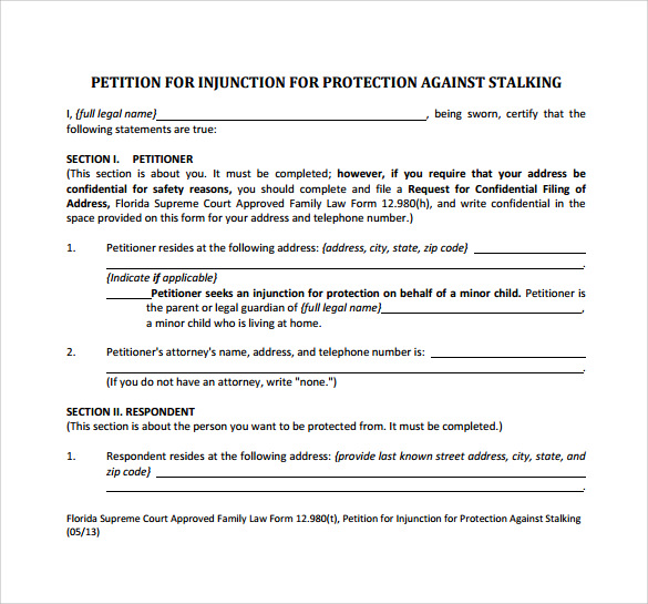 download petition template