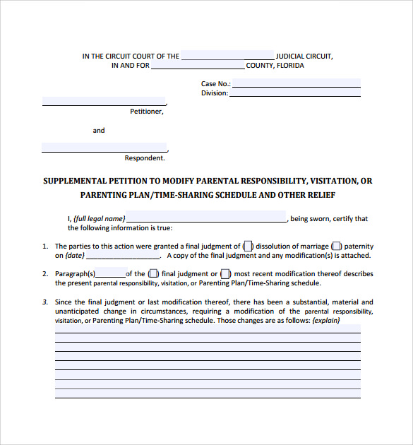 example of petition template