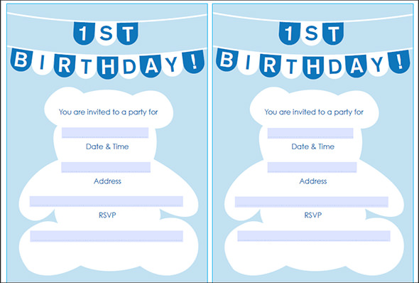 1st birthday invitation