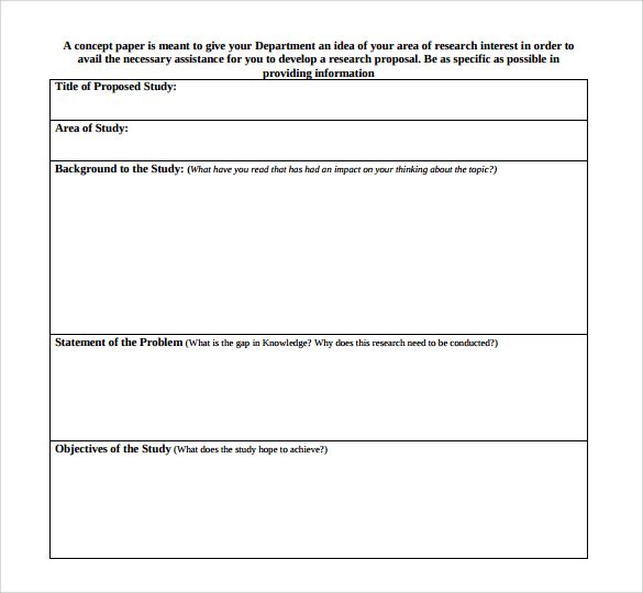 concept paper template