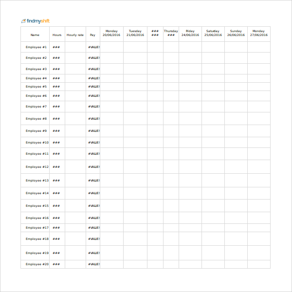 10+ Schedule Templates in Excel | Sample Templates