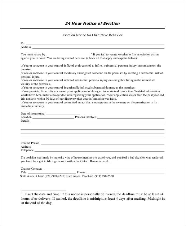 43 eviction notice templates pdf doc apple pages sample templates