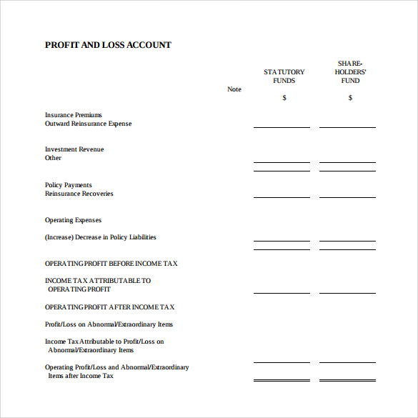 FREE 23+ Sample Profit and Loss Templates in Google Docs Excel