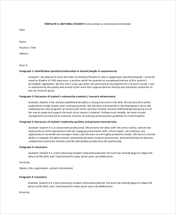 Length Of Letter Of Recommendation from images.sampletemplates.com