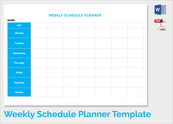 weekly schedule planner template1
