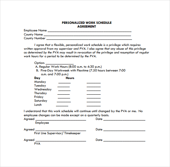 Work Schedule Template 15  Download Free Documents in PDF Word Excel