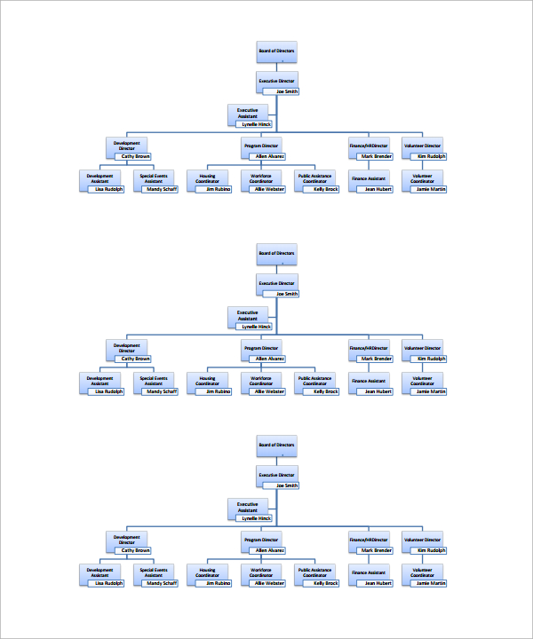 organization chart non pfrofit