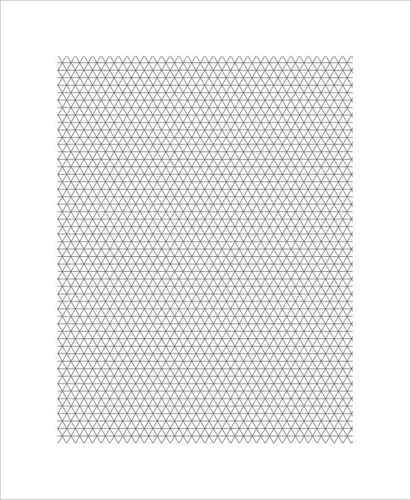 a4 isometric 3d sketch graph paper