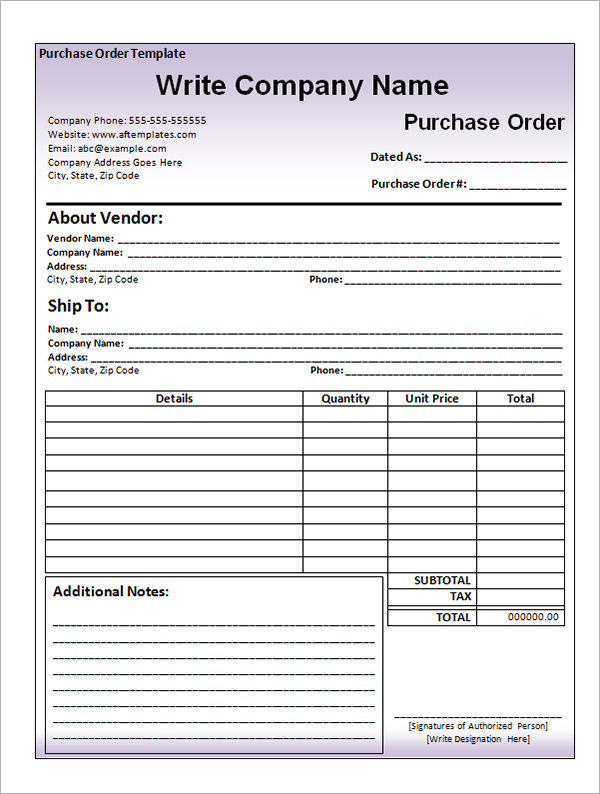 Format Of Purchase Order from images.sampletemplates.com