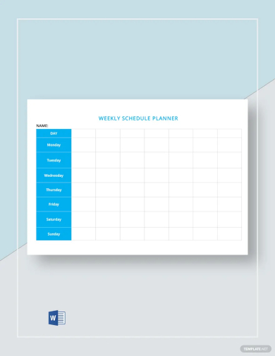 blank weekly schedule template1