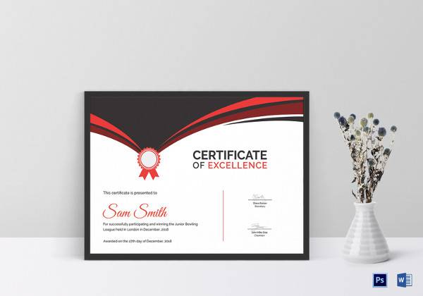 of certificate sample award Certificate Printable Download to Award 42 Templates