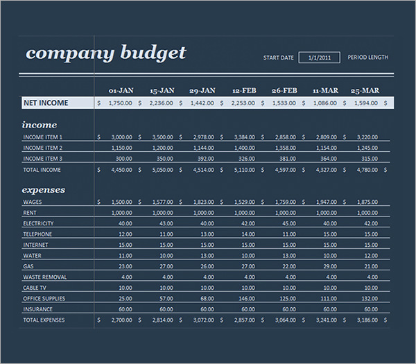 budget planning and control ppt