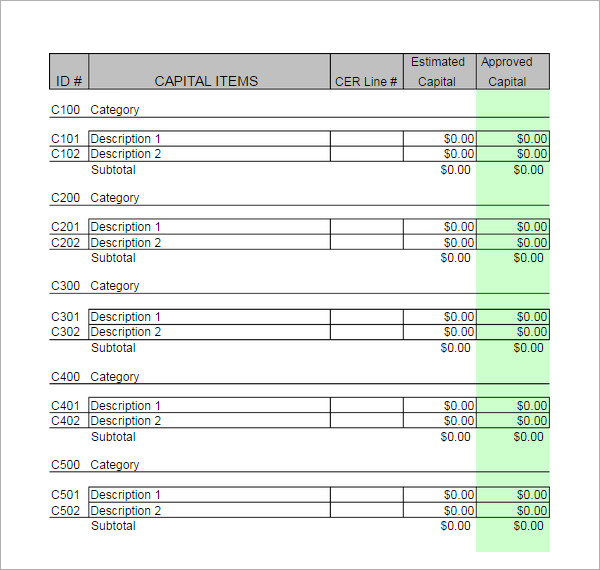 excel template for business budget planning