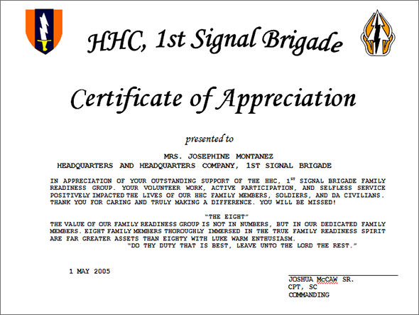 certificate of appreciation examples