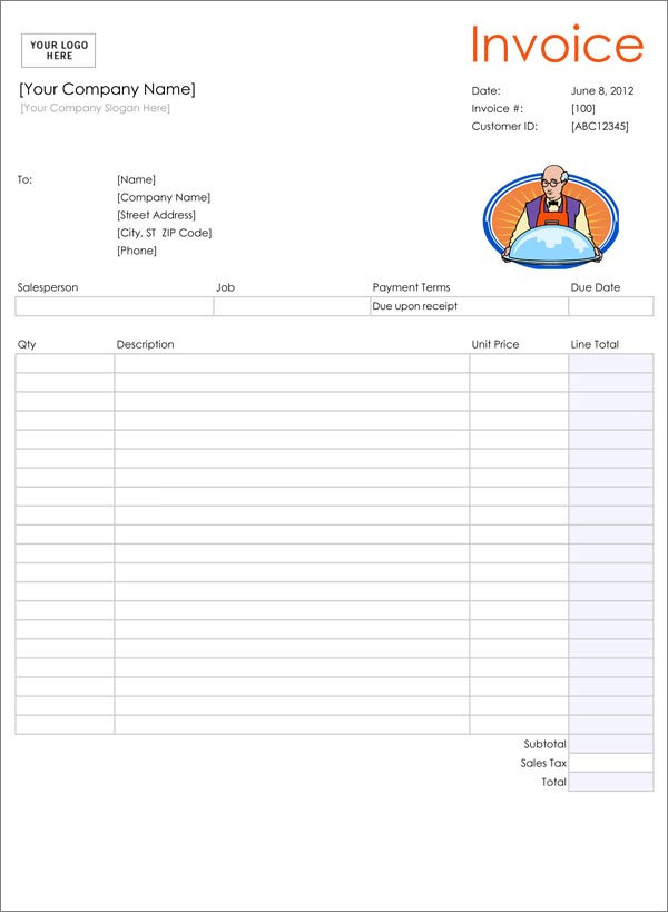 invoice generic form Invoice Blank Sample  Templates 52 Sample  Templates