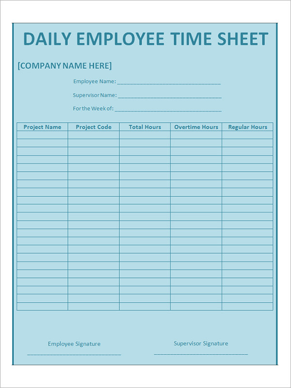 17 Timesheet Calculator Templates to Download for Free | Sample Templates