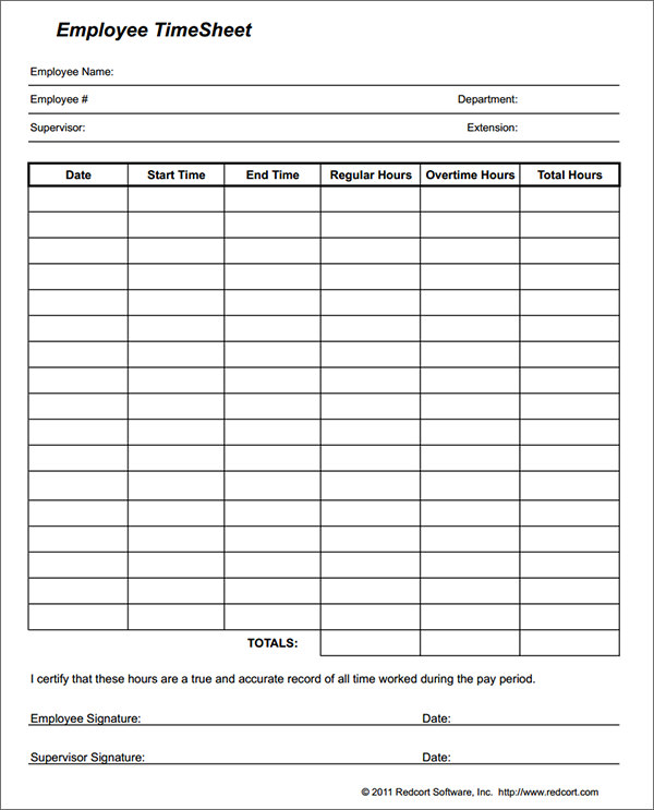 employee tracking template