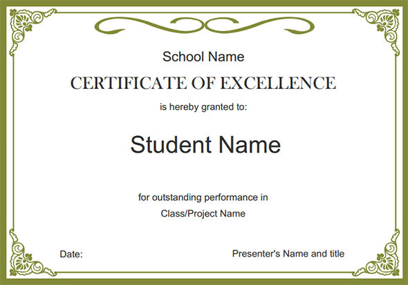 free certificate templates