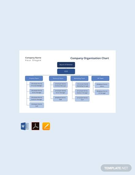 free company organization chart template