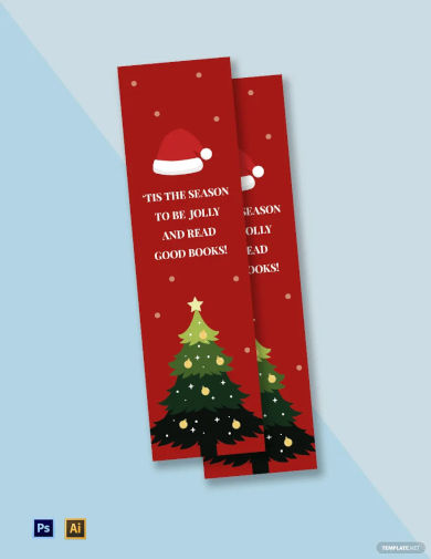 free santa bookmark template