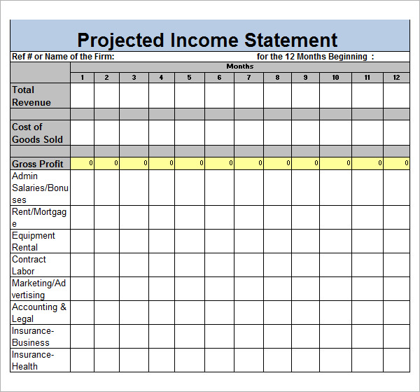 income statement template example xls1