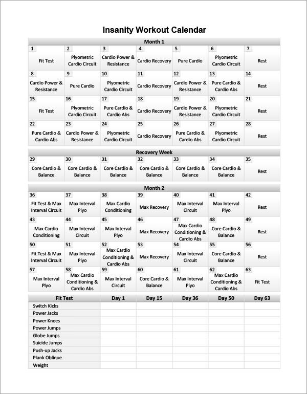 insanity workout schedule modern3