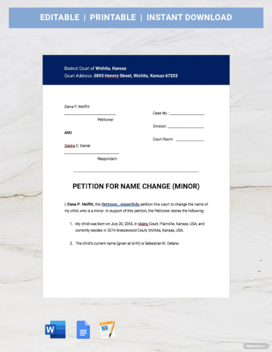legal petition template1