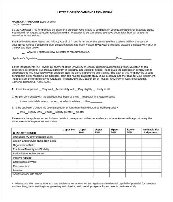 letter sample medical recommendation of school School Letters Graduate of  Recommendation for Sample 38