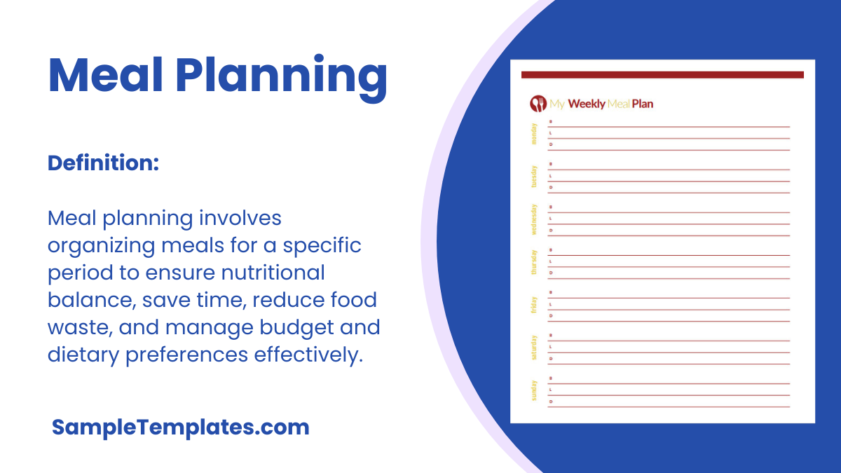 Meal Planning