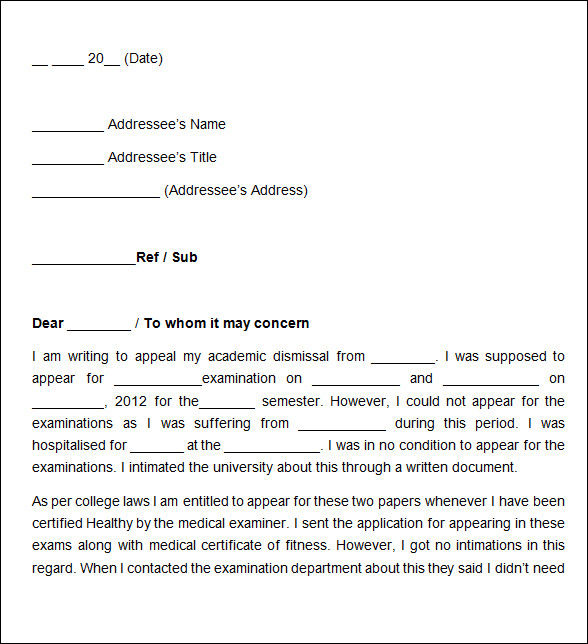 letter a short form attention for in Template Free Documents Download Word PDF, Petition  23 In