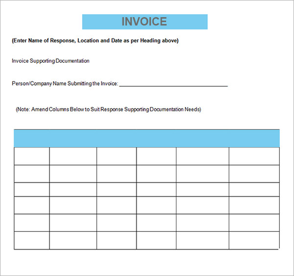 printable contractor invoice template1