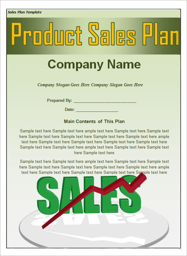 product sales plan template2