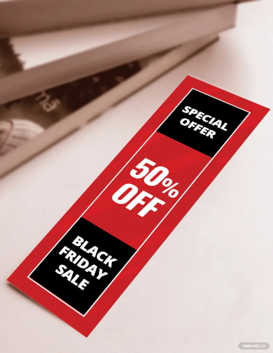 promotional bookmark template