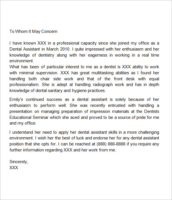 recommendation letter sample1