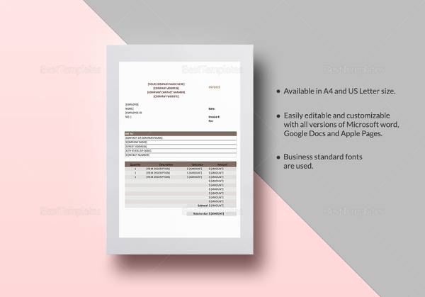 sales invoice template2