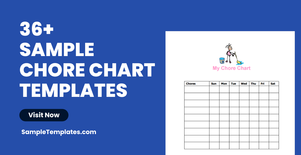 sample chore chart templates