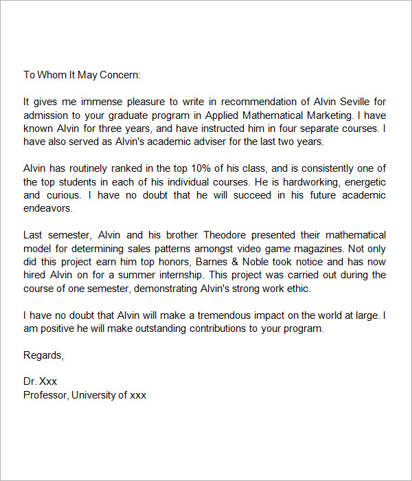 phd candidate recommendation letter sample