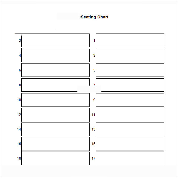 FREE 20+ Printable Seating Chart Templates in Illustrator