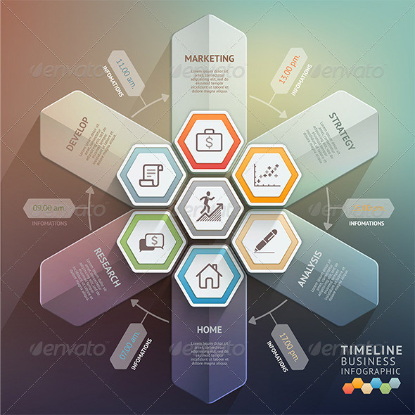 blank timeline infographic template