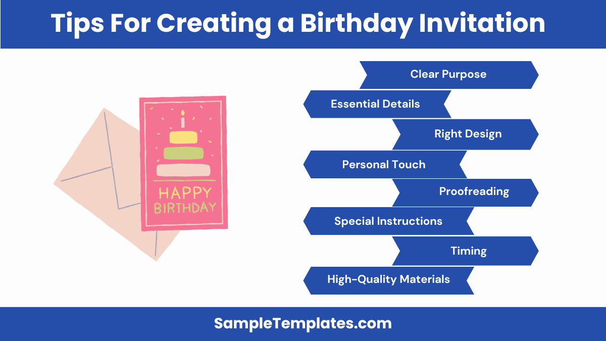 tips for creating a birthday invitation