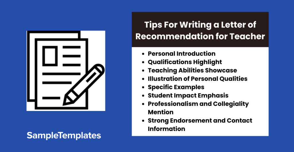 tips for writing a letter of recommendation for teacher 1024x530