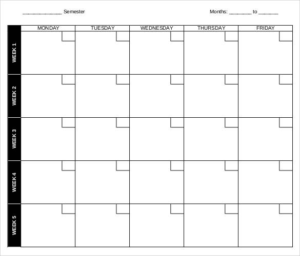 FREE 48+ Sample Weekly Schedule Templates in Google Docs | Google ...