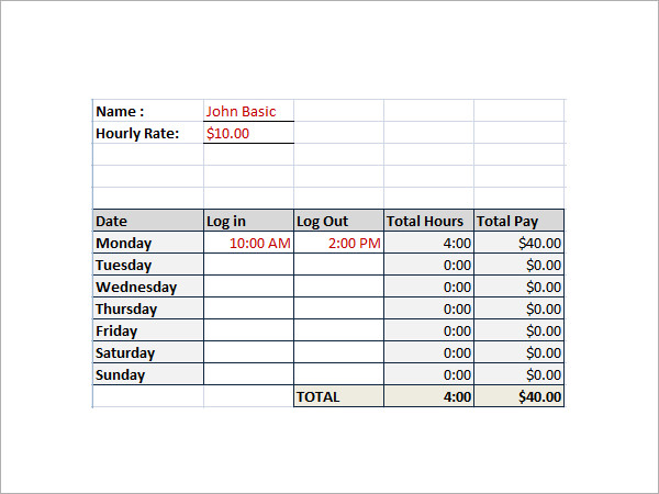 17 Timesheet Calculator Templates to Download for Free | Sample Templates