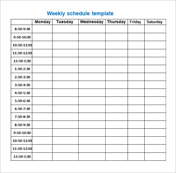Class Schedule Maker Excel Template from images.sampletemplates.com