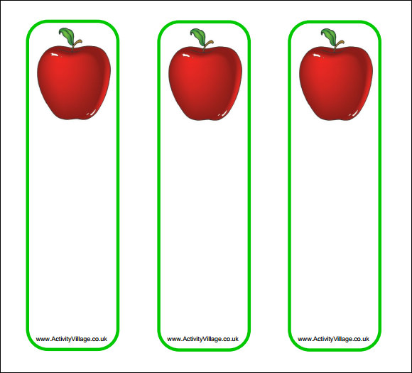 bookmark template for kids