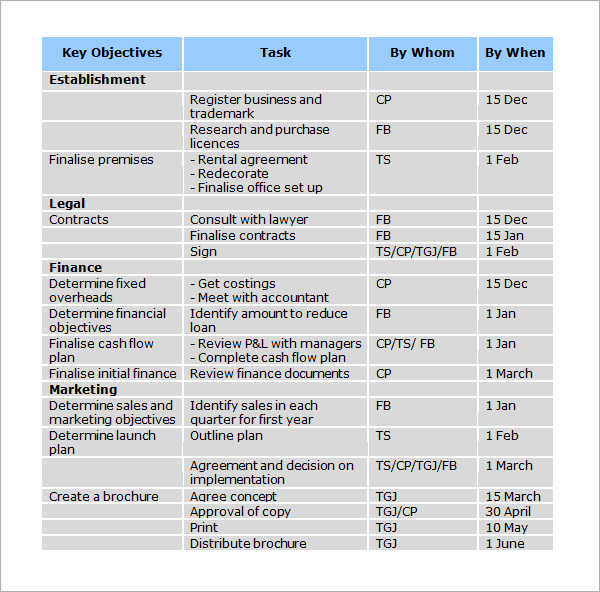 business plan template word2