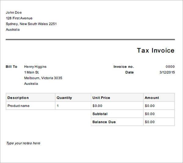 FREE 9+ Business Invoice Templates in PDF | MS Word | Excel