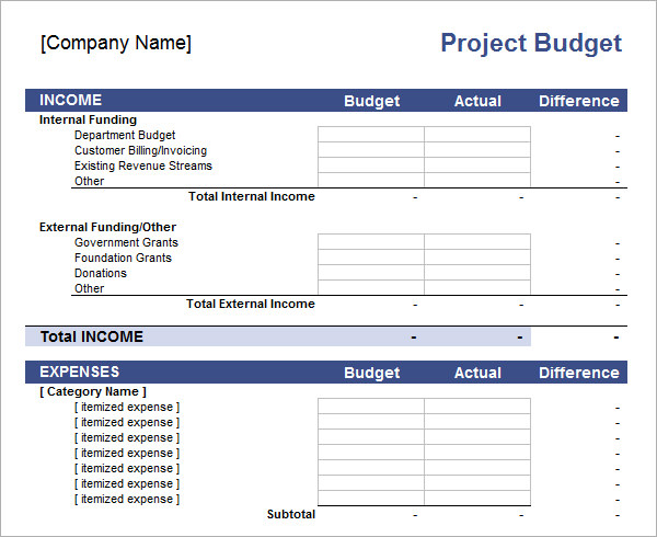 Project Budget Template Excel from images.sampletemplates.com