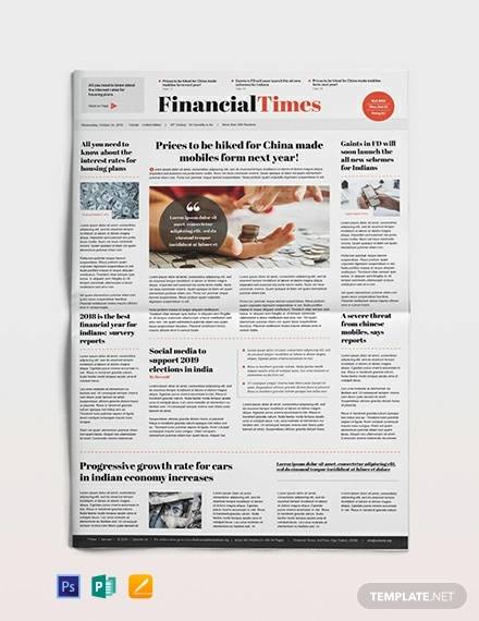 financial newspaper